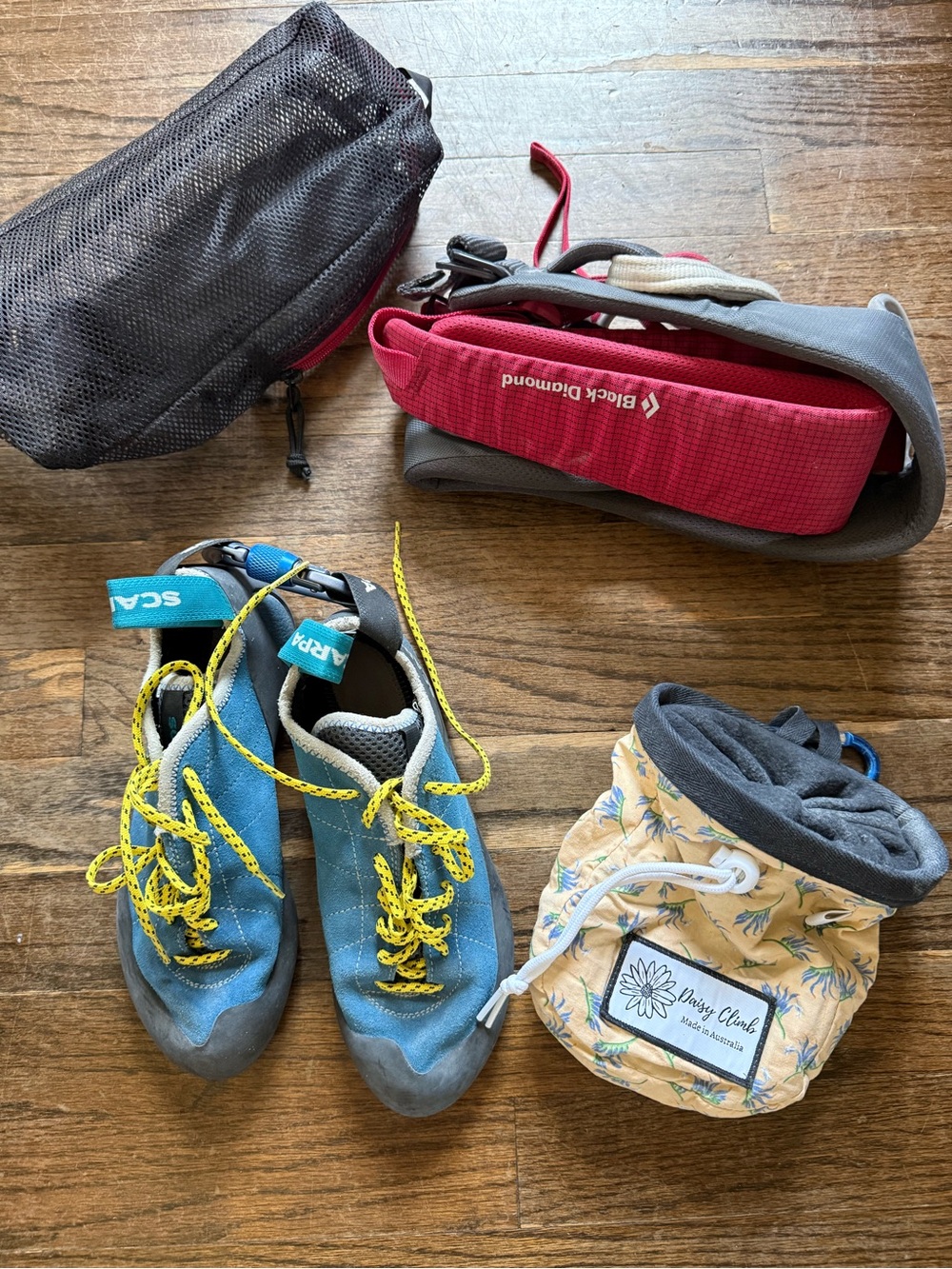 Rock climbing beginners kit